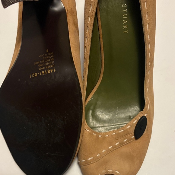 Colin Stuart Brown Suede Loafers with Olive Insole - Picture 4 of 10